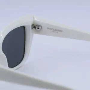 ?️ New Saint Laurent SL552 009 Sunglasses - Ivory Frame, Grey Lenses Saint Laurent | Accessories | New Saint Laurent Sl552 09  main image 2